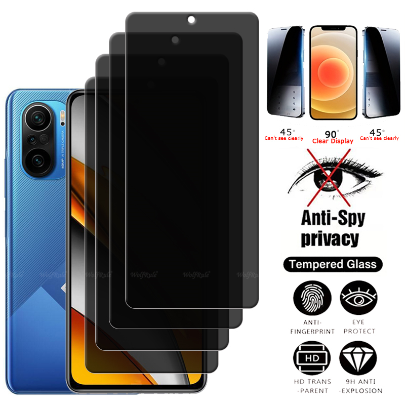 Monitor Privacy Screen - 4 قطعة ل Poco F3 الزجاج