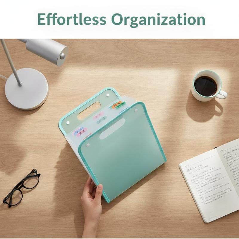 منظم ملفات A4 بـ 13 طبقة، حامل - مراجعة Home Office Organization وسعره
