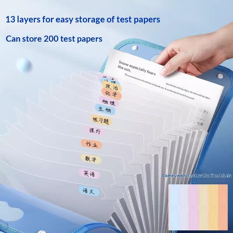 منظم ملفات A4 بـ 13 طبقة، حامل - مراجعة Home Office Organization وسعره